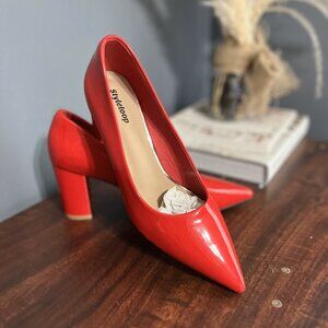 Style Loop Red Heels - Womens Size 8
